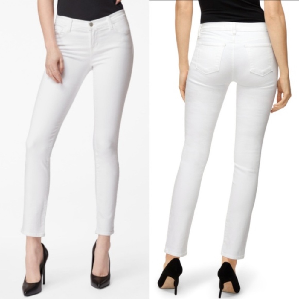 J Brand Skinny Leg Blanc Mid-Rise Jeans Size 26